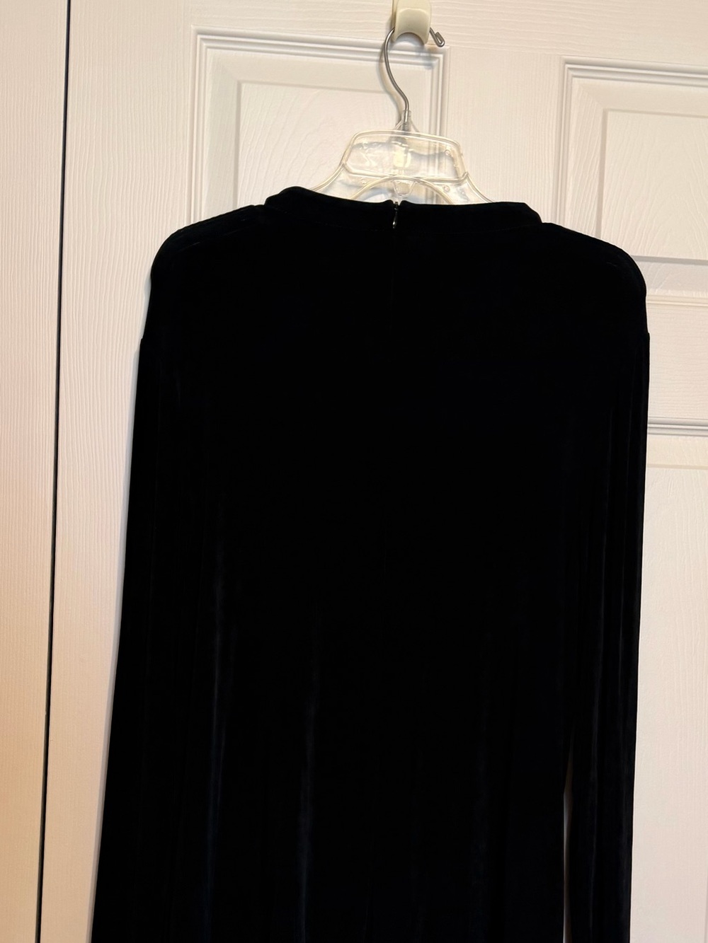 Chico’s Traveler’s Classic Long Sleeve Crewneck Top in Black X-Large - Picture 2 of 3